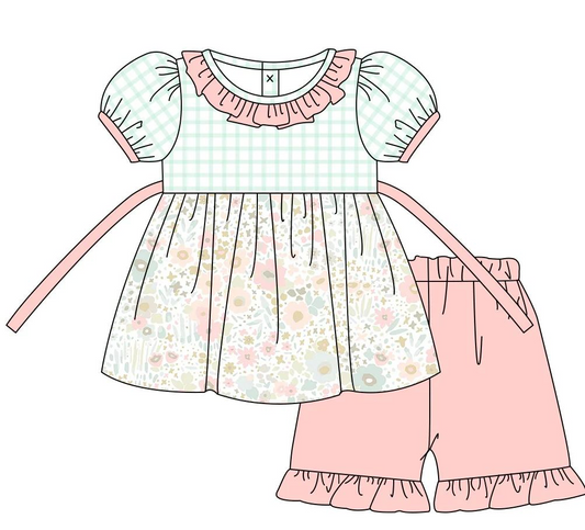 baby girls floral boutique clothing set preorder