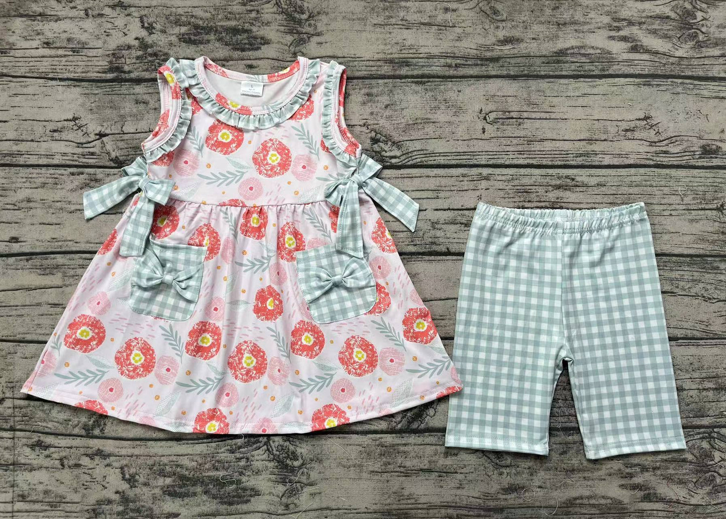 infant baby girls floral boutique outfit preorder