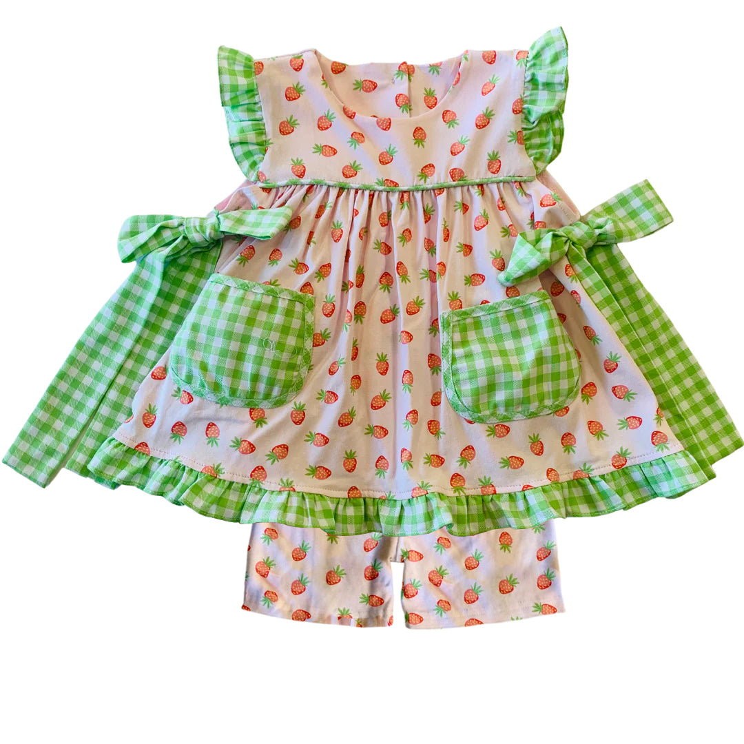 infant baby girls starwberry outfit preorder