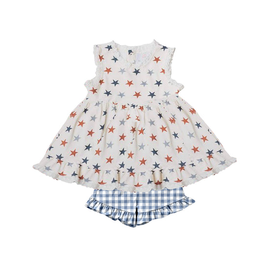 toddle baby girls july 4th patriotic outfit preorder