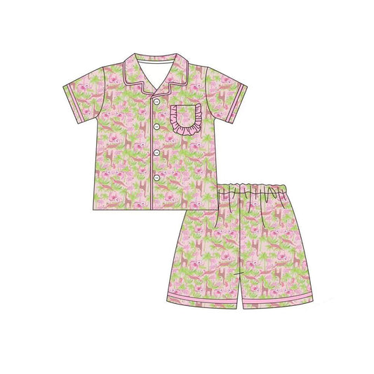 Adult animal design short sleeve pajama set preorder