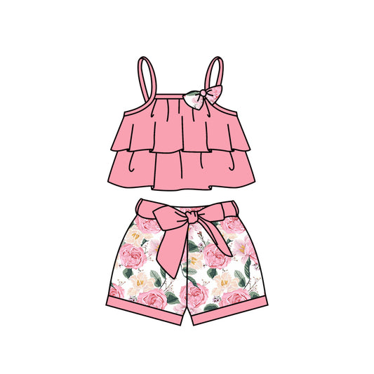 baby girl pink floral boutique clothing preorder
