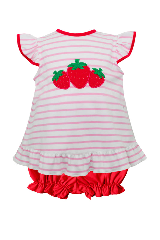 wholesale girls strawberry design summer short set preorder