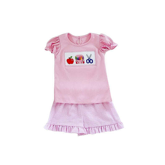 girls apple pencil back to school outfit preorder