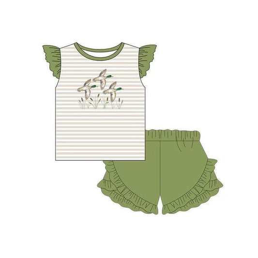 baby girls three mallard duck matching outfit preorder