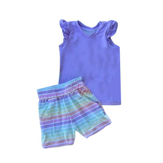 baby girl purple matching clothig set preorder