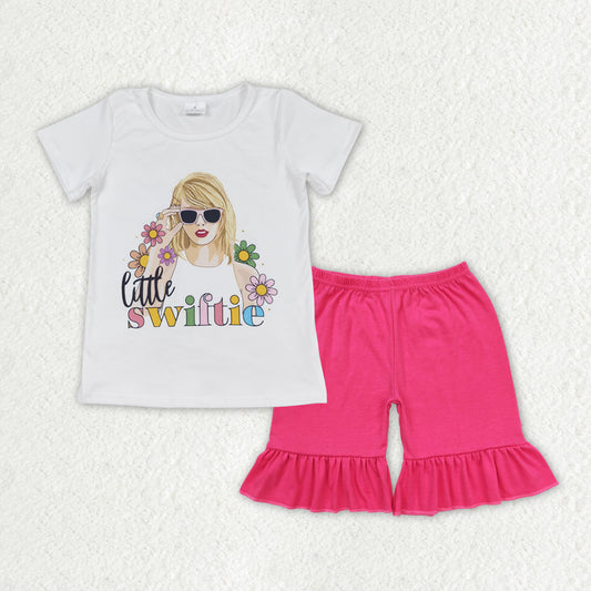 little swiftie shirt hot pink shorts summer clothes