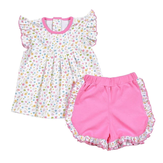 Baby girls flower print summer clothes preorder