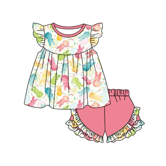 Easter bunny baby girls holiday outfit preorder