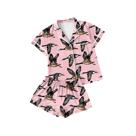 Mallard duck baby girls pajama set preorder