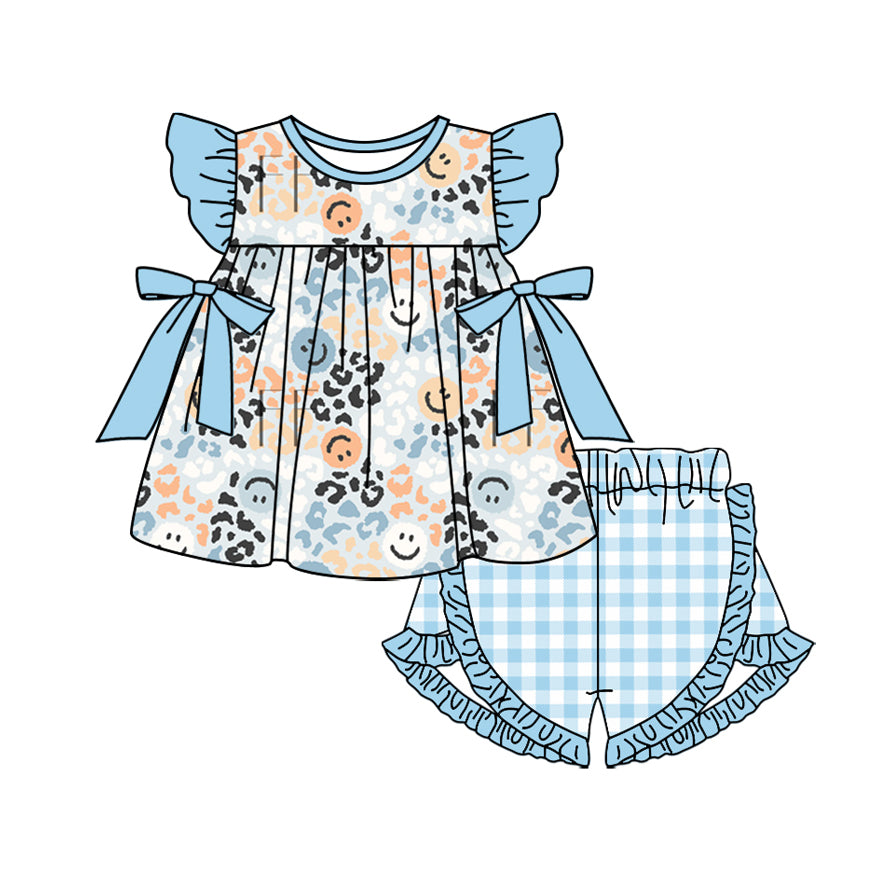 baby girls smile face cheetah outfit preorder