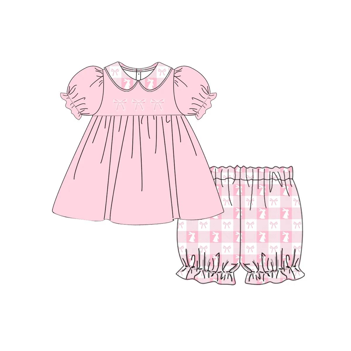 Baby girls Easter bunny pink bow outfit preorder