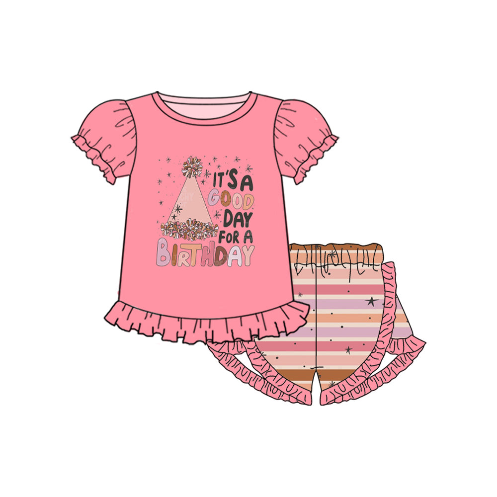 Its a good day for a birthday baby girl outfit preorder