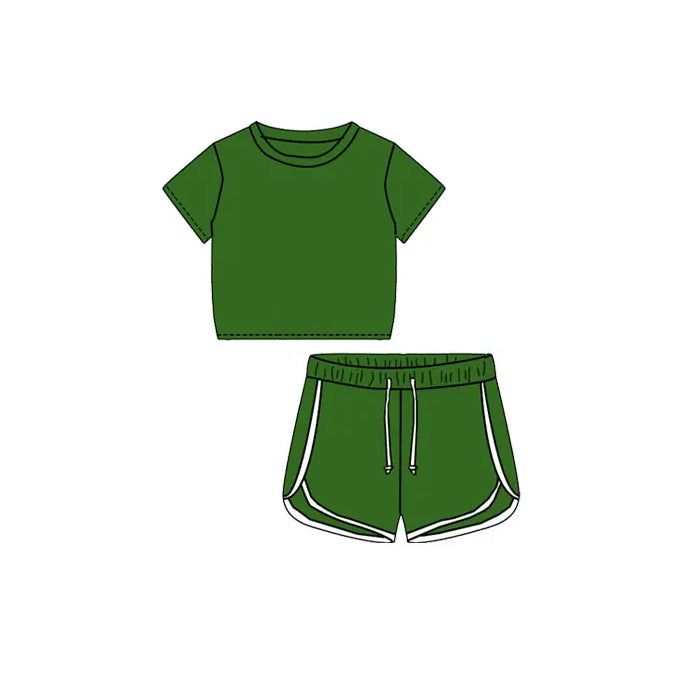 Baby girl green color matching outfit preorder