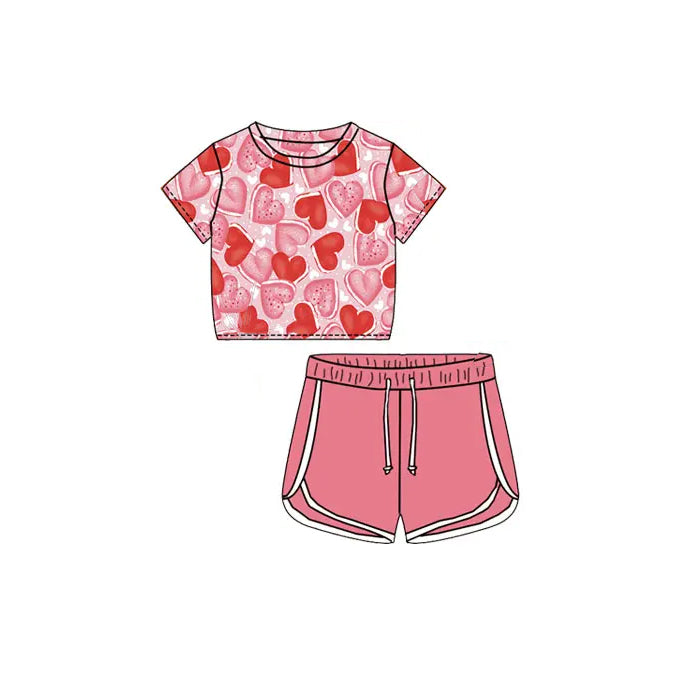 Baby girl Valentines day heart outfit preorder