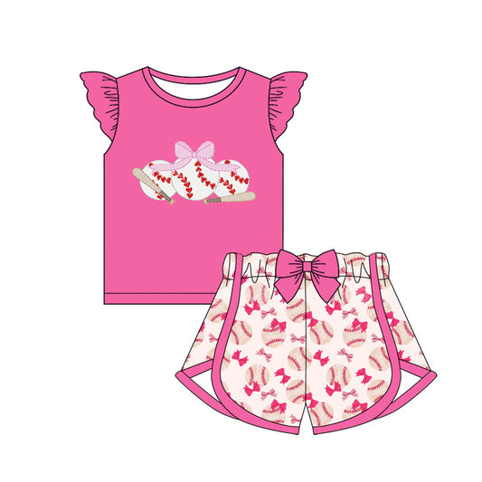 Baby girl baseball game day summer outfit preorder