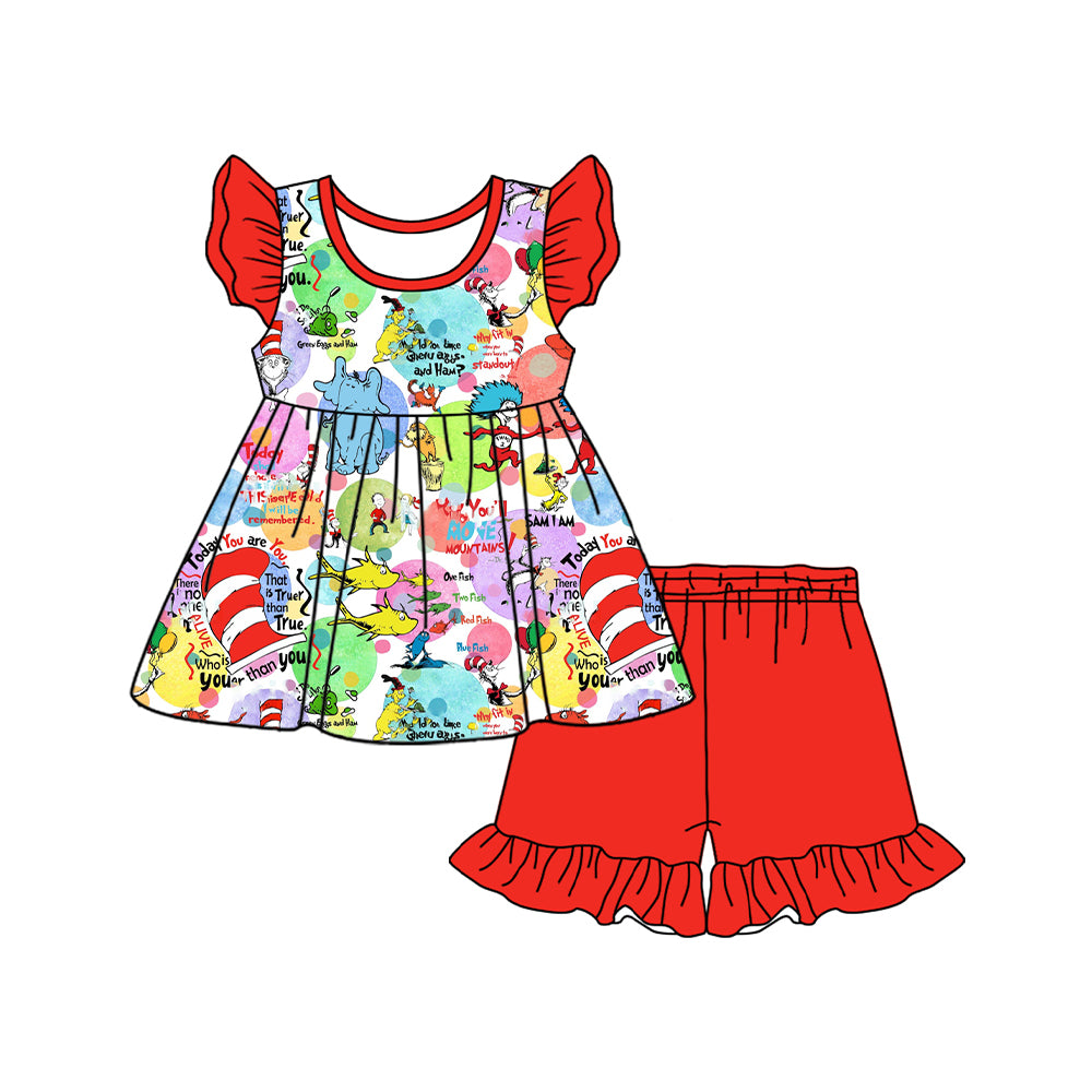 Doctor design girls short sleeve summer outfit preorder