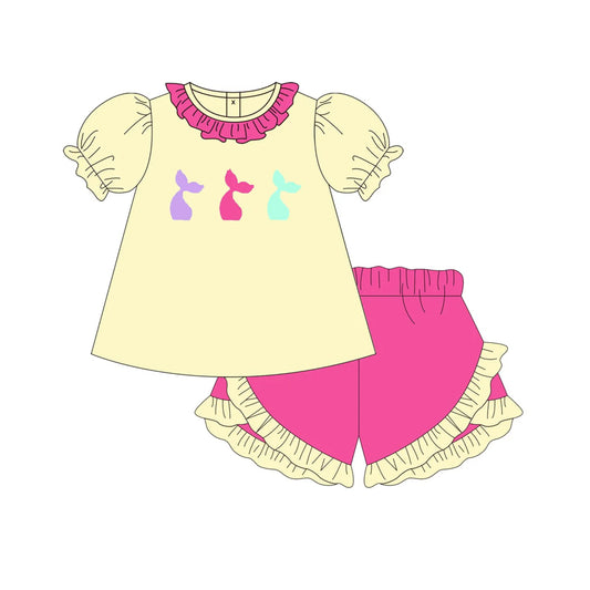 Baby girl summer mermaid cartoon outfit preorder