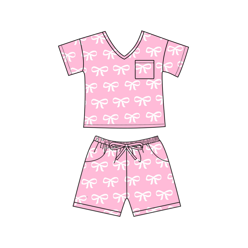 Adult women pink bow summer outfit preorder