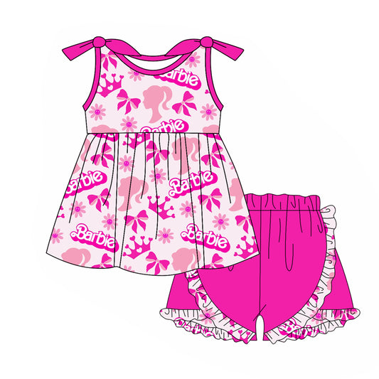 Baby girl pink doll summer outfit preorder