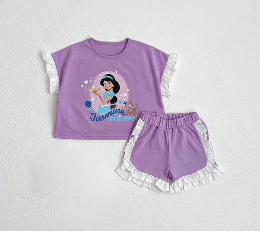 Infant baby girls princess cartoon summer clothes preorder