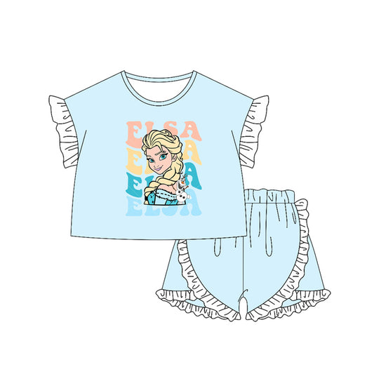 Girls  cartoon design summer outfit preorder