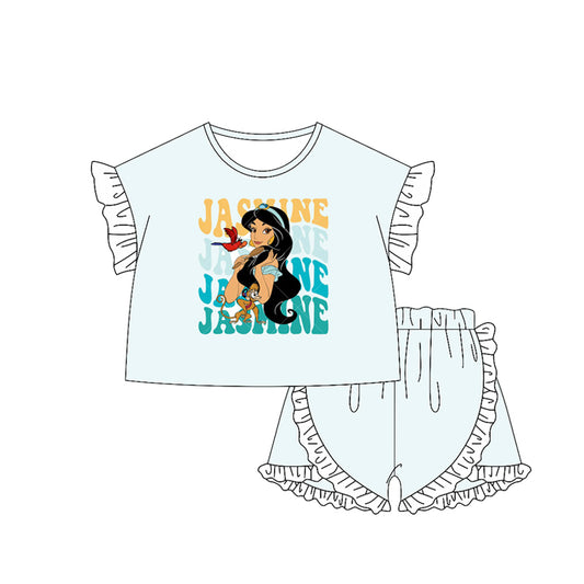 Girls princess cartoon design summer outfit preorder