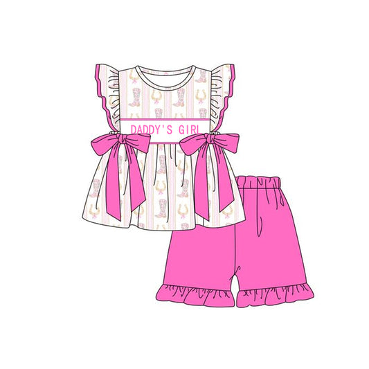 Daddys girl shirt western shorts summer outfit preorder