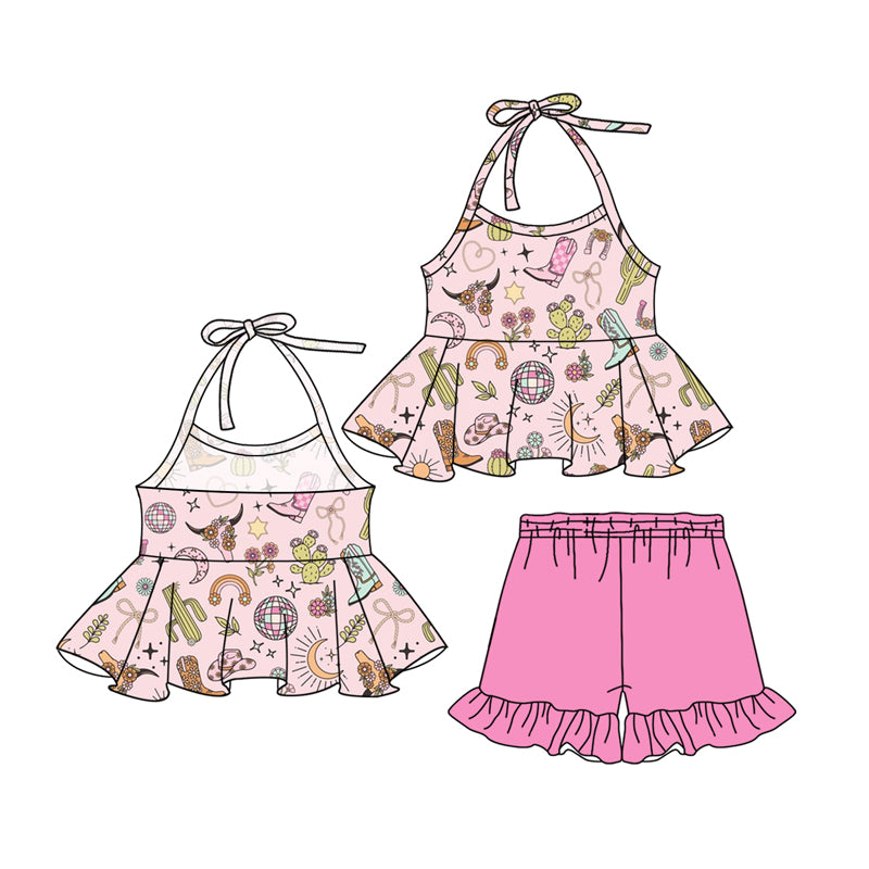 Western cowgirl boots cactus summer clothes preorder