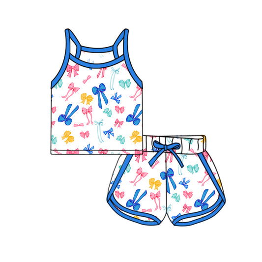 Baby girls colorful bow summer clothes preorder