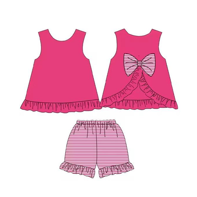 Infant girls hot pink summer clothes preorder