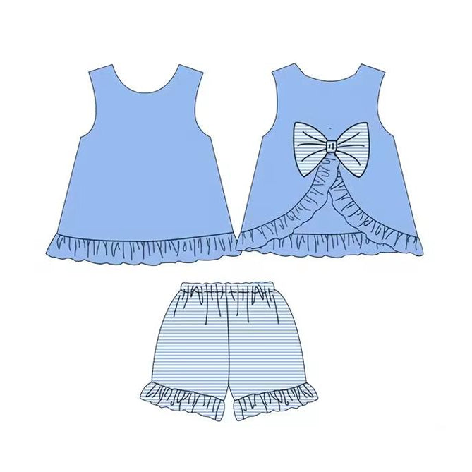 Infant girls blue summer clothes preorder