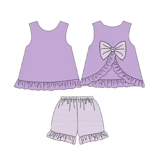 Infant girls lavender summer clothes preorder