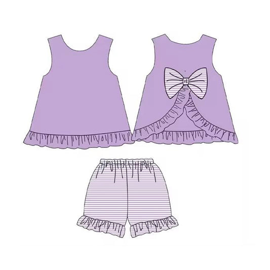 Infant girls lavender summer clothes preorder