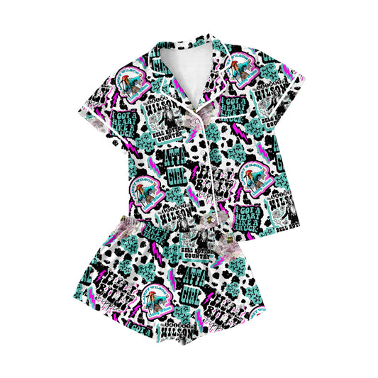 Adult Women country singer design pajama set preorder
