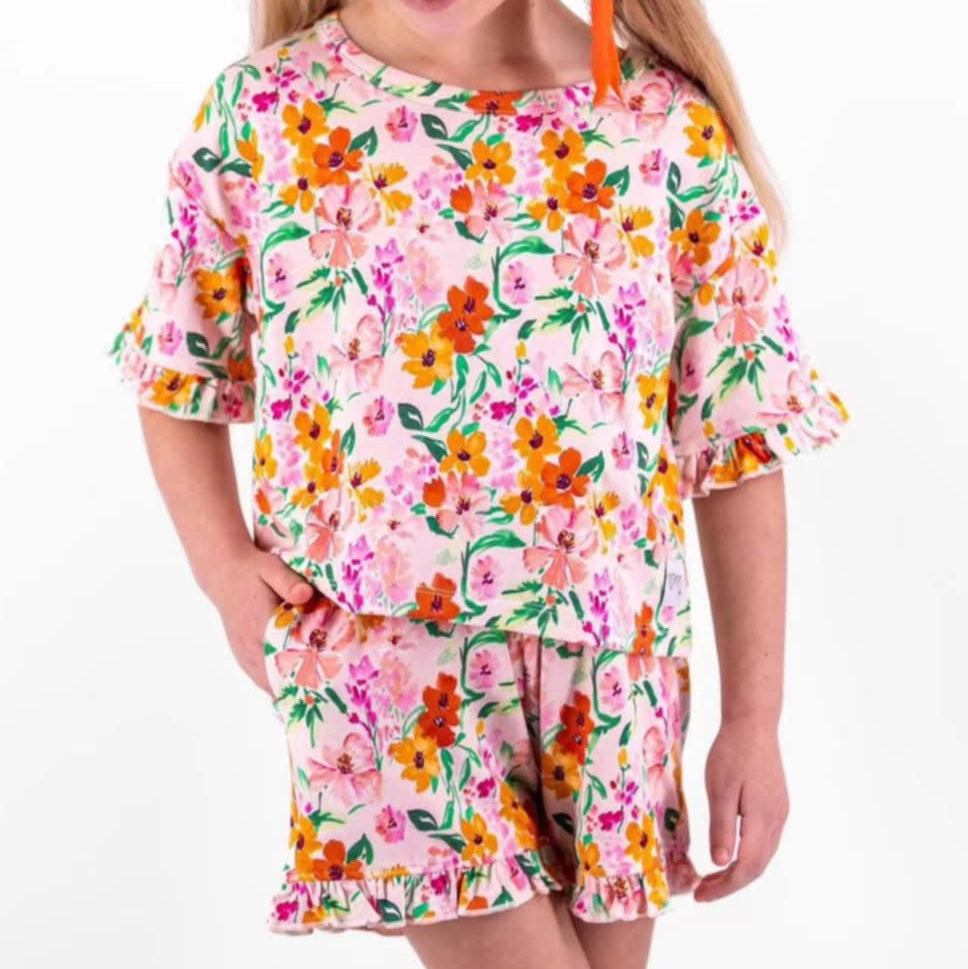 Flower girls summer fashion outfit preorder