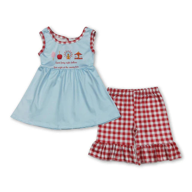 Baby girl county fair summer outfit