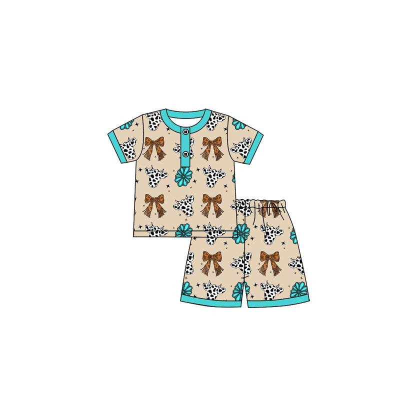 Leopard bows summer outfit preorder