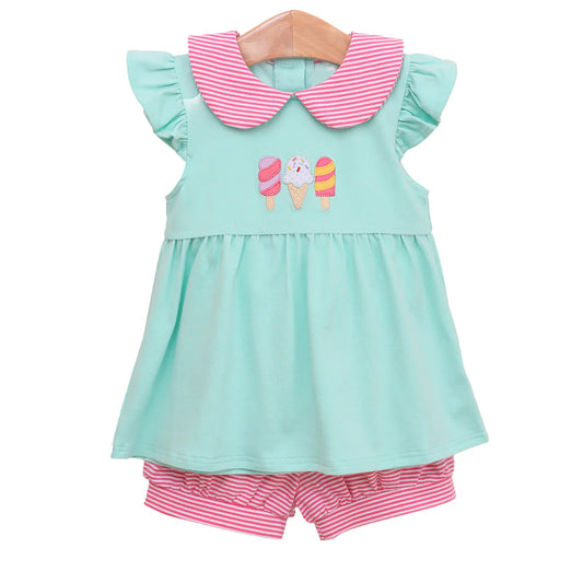 Girls popsicle design summer outfit preorder