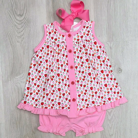 Strawberry design toddle girls clothes preorder