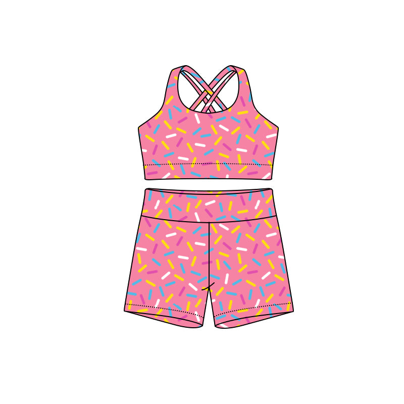 Adult Women pink color summer short set preorder
