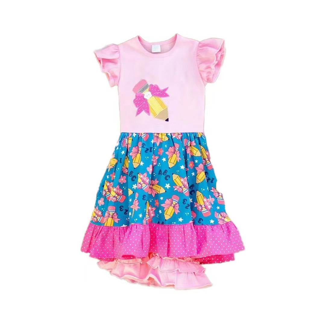 Pencil top matching shorts girls summer outfit preorder