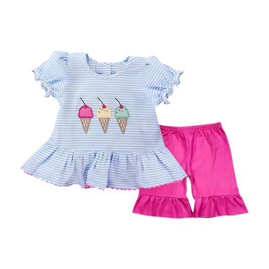 popsicle top matching shorts girl summer outfit preorder