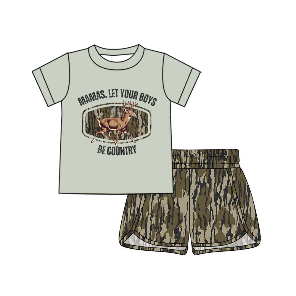Adult Women camo top matching shorts outfit preorder