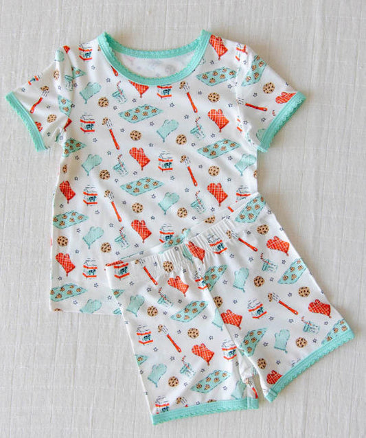 Golf top matching shorts girls summer outfit preorder