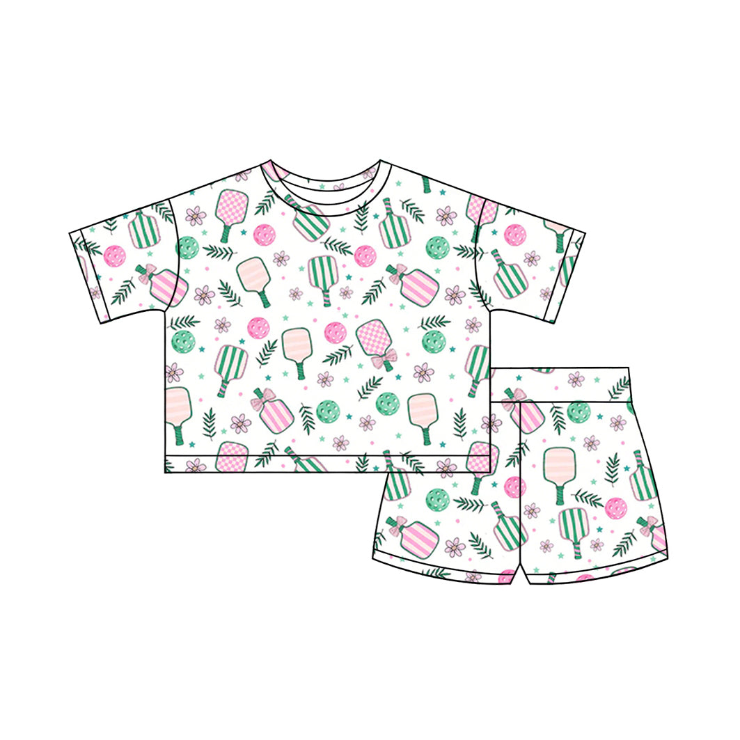 Pickleball top matching shorts girl summer outfit preorder