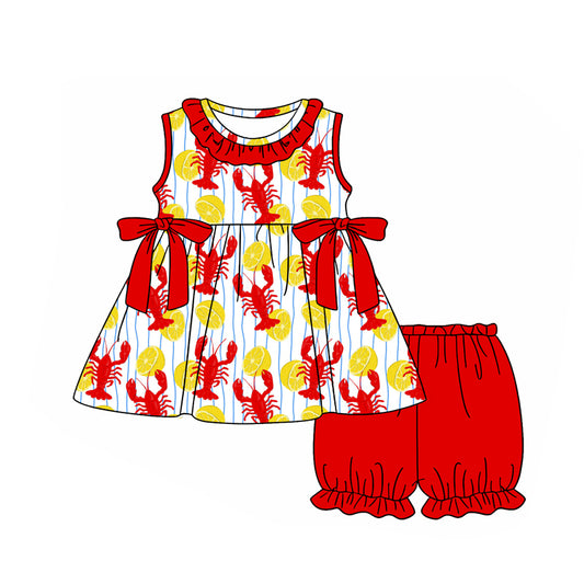 Crawfish top matching shorts girls outfit preorder