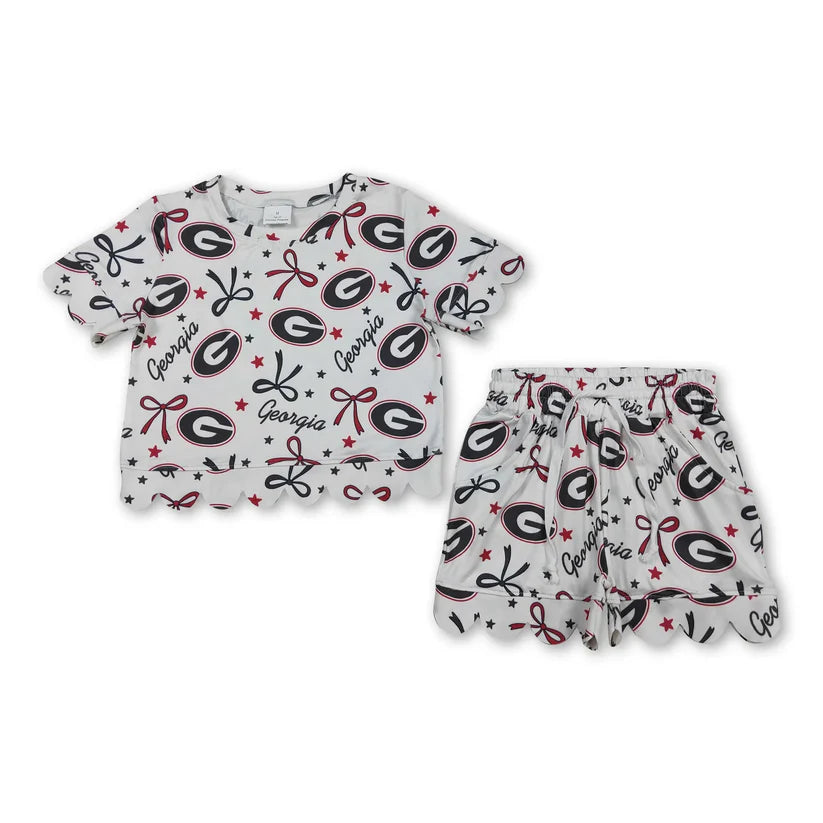 Team Wear Sets Yoga Active Shorts Dress Mama and Me Yoga Shorts girl collegiate outfit