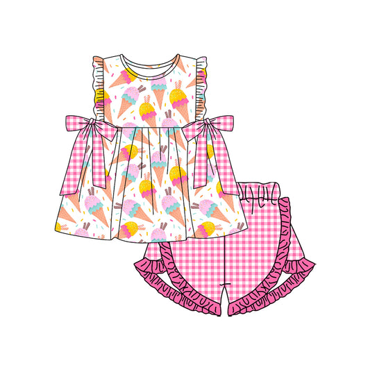 Popsible top matching shorts girls summer outfit preorder