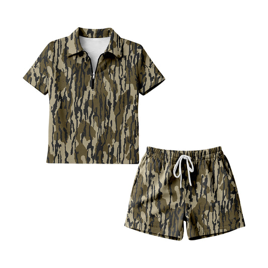 Adult Women camo pullover matching shorts summer outfit preorder